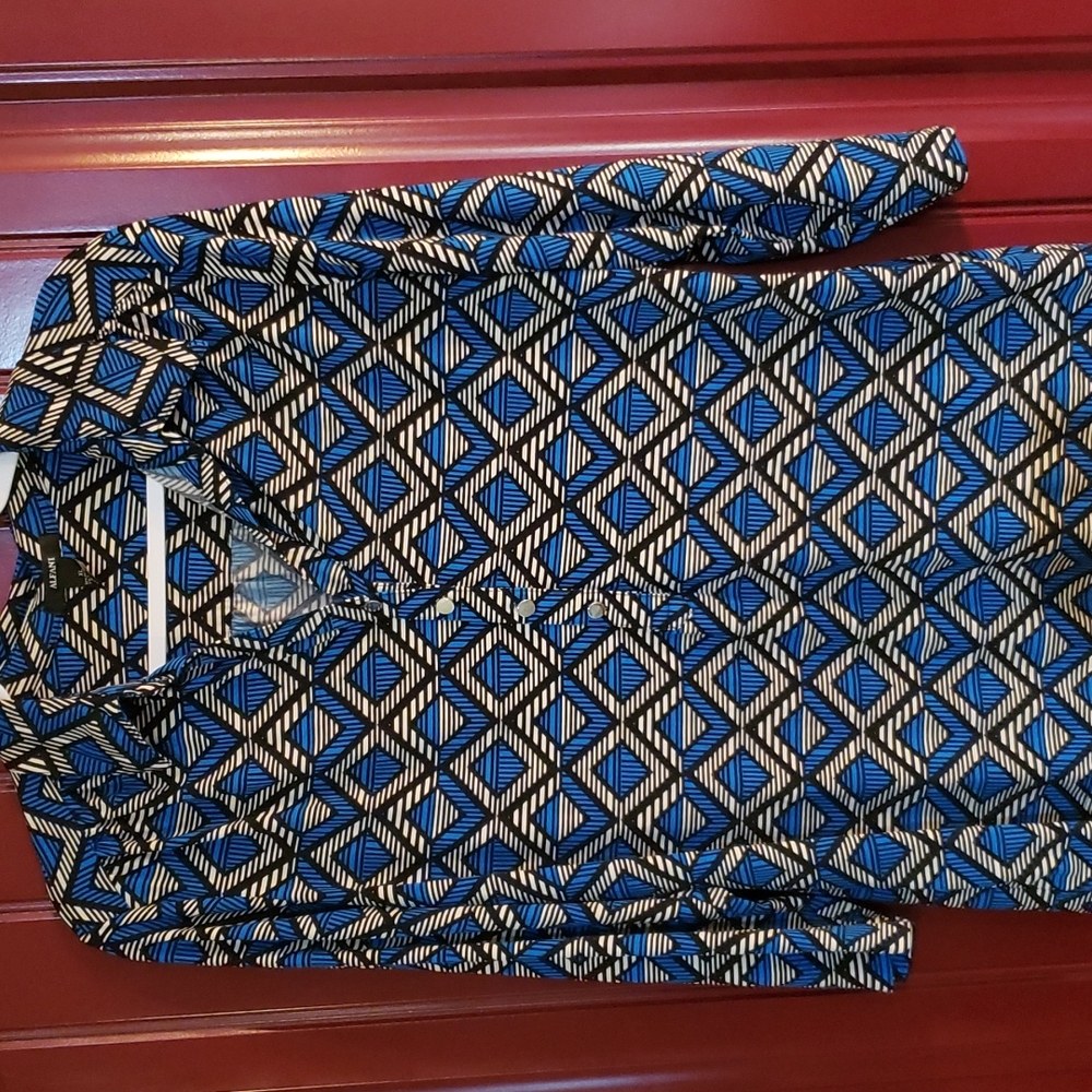 Alfani long sleeve blouse button front size XL